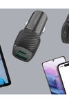 Kompakt Tasarımlı Type-C + USB Girişli Araç Şarj Başlığı