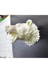 Krem Ayı Figürü Duvar Süsü Asılabilir Hediyelik Dekoratif 25x19 cm