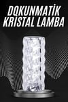 Kristal Lamba Masa Lambası Şarjlı Masa Lambası Dokunmatik Sensör Usb Şarjlı