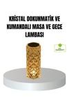 Kristal RGB LED’li Kumandalı Masa ve Gece Lambası – Renkli Işık Modlarıyla Şık Dekoratif