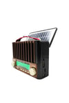 KTF-1428 Nostaljik Solar Enerjili Bluetooth Speaker – Radyo, SD/USB MP3 Çalar, Güçlü Taşınab