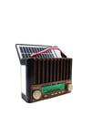 KTF-1428 Taşınabilir Güneş Enerjili Bluetooth Radyo Hoparlör – Şarjlı, Radyo, MP3, AUX Girişli