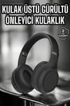 Kulak Üstü Kablosuz Bluetooth Kulaklık Gürültü Önleyici Ayarlanabilir