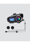 LCD Ekranlı Bluetooth Kask Kulaklığı FM Radyo ve SD Kart Girişli