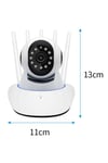LED Aydınlatmalı 5 Antenli Motorlu 1080P Wifi Kamera Sensörlü