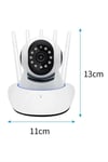 LED Aydınlatmalı 5 Antenli Motorlu 1080P Wifi Kamera Sensörlü