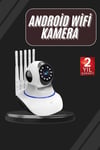 LED Aydınlatmalı 5 Antenli Motorlu 1080P Wifi Kamera Sensörlü