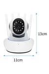 LED Aydınlatmalı 5 Antenli Motorlu 1080P Wifi Kamera Sensörlü