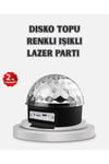 LED Disko Küresi Bluetooth Hoparlörlü Ritimle Senkronize Döner Işıklı