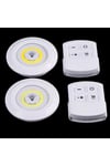 Led Lamba 3'lü Uzaktan Kumandalı Yapışkanlı Beyaz Işık