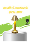 LED Masa Lambası 3 Renk Ayarlı Şarjlı Kablosuz Modern Tasarım