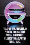 LVSQVR Bluetooth Hoparlör 15W Kablosuz Hızlı Şarj LED (04014) Gece Lambası