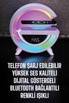 LVSQVR Bluetooth Hoparlör 15W Kablosuz Hızlı Şarj LED (04014) Gece Lambası