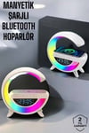 LVSQVR Bluetooth Hoparlör 15W Kablosuz Hızlı Şarj LED (04014) Gece Lambası