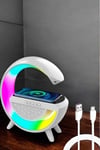 LVSQVR Bluetooth Hoparlör 15W Kablosuz Hızlı Şarj LED (04014) Gece Lambası