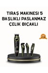 LVSQVR Erkek Bakım Seti 5’i 1 Arada Şarjlı Paslanmaz (205302) Çelik Başlıklı