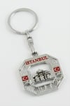 LVSQVR İstanbul Yazılı Metal (154616) Anahtarlık-Gümüş Rengi