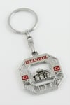 LVSQVR İstanbul Yazılı Metal (154616) Anahtarlık-Gümüş Rengi