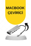 Macbook Pro/air Uyumlu USB Type-C 8 In 1 Hub Dönüştürücü Çevirici Çoklayıcı USB Hdmı Micr