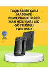 Manyetik ve Hızlı Kablosuz Şarj Güç Bankası Powerbank