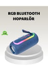 Mavi Taşınabilir Bluetooth Hoparlör Kompakt Tasarım ve Güçlü Ses
