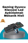 Mekanik Oyuncu Seti – LED Işıklandırma ve Ergonomik Mouse