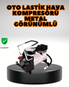 Metal Gövde Lastik Şişirme Kompresörü SUV 4x4 Uyumlu