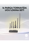 Metal Gövdeli 16lı Bits Seti Çok Fonksiyonlu Tamir Aleti