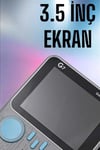 Mini Atari El Atarisi 3.5 inç Ekran Çift Konsol 666 Adet Retro Oyun Gameboy El Atarisi