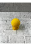 Mini FIFA Futbol Topu Biblo Sarı Renk 10cm Spor Temalı Dekor