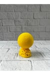 Mini FIFA Futbol Topu Biblo Sarı Renk 10cm Spor Temalı Dekor