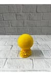 Mini FIFA Futbol Topu Biblo Sarı Renk 10cm Spor Temalı Dekor