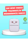 Mini Termal Yazıcı Kablosuz Taşınabilir Bluetooth Bağlantılı 200 DPI