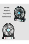 Mini USB Fan – Şarj Edilebilir, Işıklı, 3 Kademe, Taşınabilir Masaüstü Vantilatör