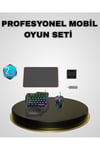 Mobil Gaming Set Klavye + Mouse + Dönüştürücü 5’li Paket Yüksek DPI Bluetooth