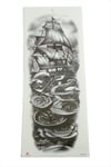 MTXDPN Gemi Tattoo Kol (135928) Dövme Sticker-Siyah