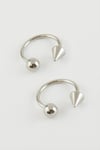 MTXDPN Septum Çelik Piercing 2 (174924) Adet-Gümüş Rengi