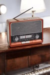 Nostaljik Radyo USB,AUX Ve SD Kart Girişli Bluetooth Bağlantılı
