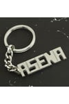 NRZSNT Asena İsimli (231530) Anahtarlık-Gümüş Rengi