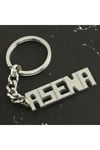 NRZSNT Asena İsimli (231530) Anahtarlık-Gümüş Rengi