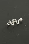 NRZSNT Yılan Tragus Piercing 1 (232443) Adet-Gümüş Rengi