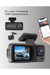 Ön Arka ve İç Kamera DashCam 360° Kapsamlı Full HD Araç Güvenlik Sistemi