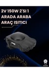 Ön Cam Buz Çözücü ve Fan | 12V Araç İçi Isıtıcı, Full Havalandırmalı, ABS Gövdeli