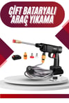 Oto Araba Yıkama Şarjlı Ve Yüksek Basınçlı Oto Yıkama Ve Sulama Tabancası