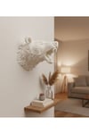 Özel Tasarım Beyaz Ayı Duvar Aksesuarı 3D Dekoratif Heykel 25x19 cm