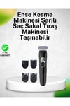 Paslanmaz Bıçaklı, Şarjlı ve Sessiz Saç Sakal Kesme Makinesi – Ev Kullanımı İçin İdeal