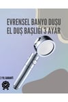 Paslanmaz Çelik Çok Fonksiyonlu El Duş Başlığı – 3 Modlu Püskürtme Seçeneği