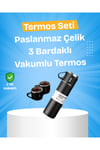 Paslanmaz Çelik Termos Seti | 500 ml Kapasite, 6-12 Saat Isı Koruma, Hediye Kutulu