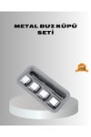 Paslanmaz Metal Buz Küpleri Seti Klipsli Sulandırmadan Soğutma Özellikli
