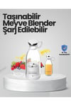 Pembe ve Beyaz Renk Seçenekli Mini Boy Meyve Sıkıcı